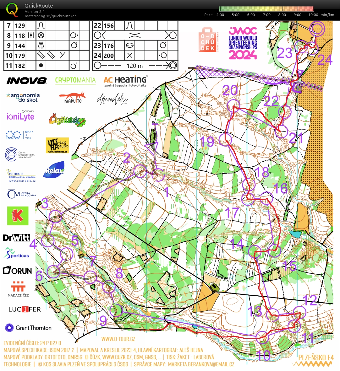 Czech O-Tour Plzeňsko - E4 middle (H21E) (06-07-2024)