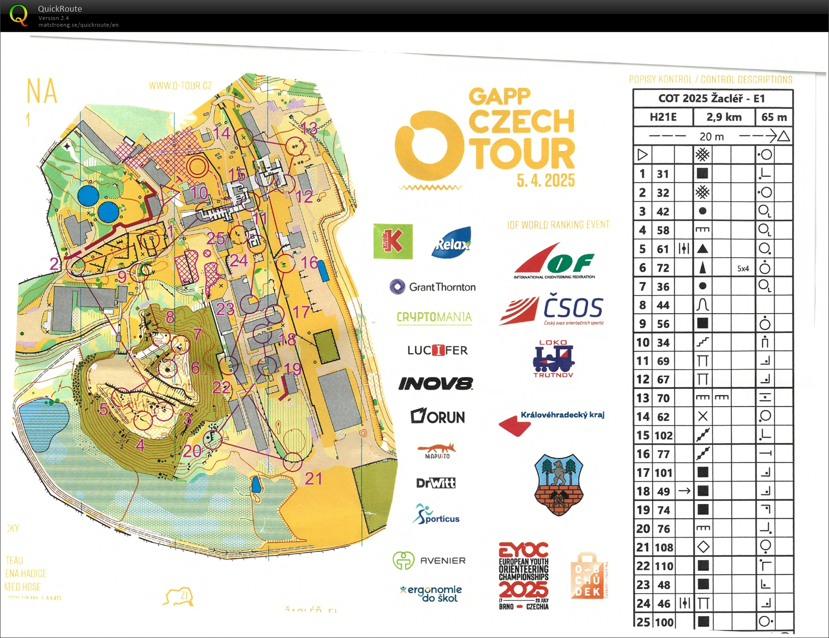 Czech O-Tour Žacléř E1 (H21E) (2025-04-05)