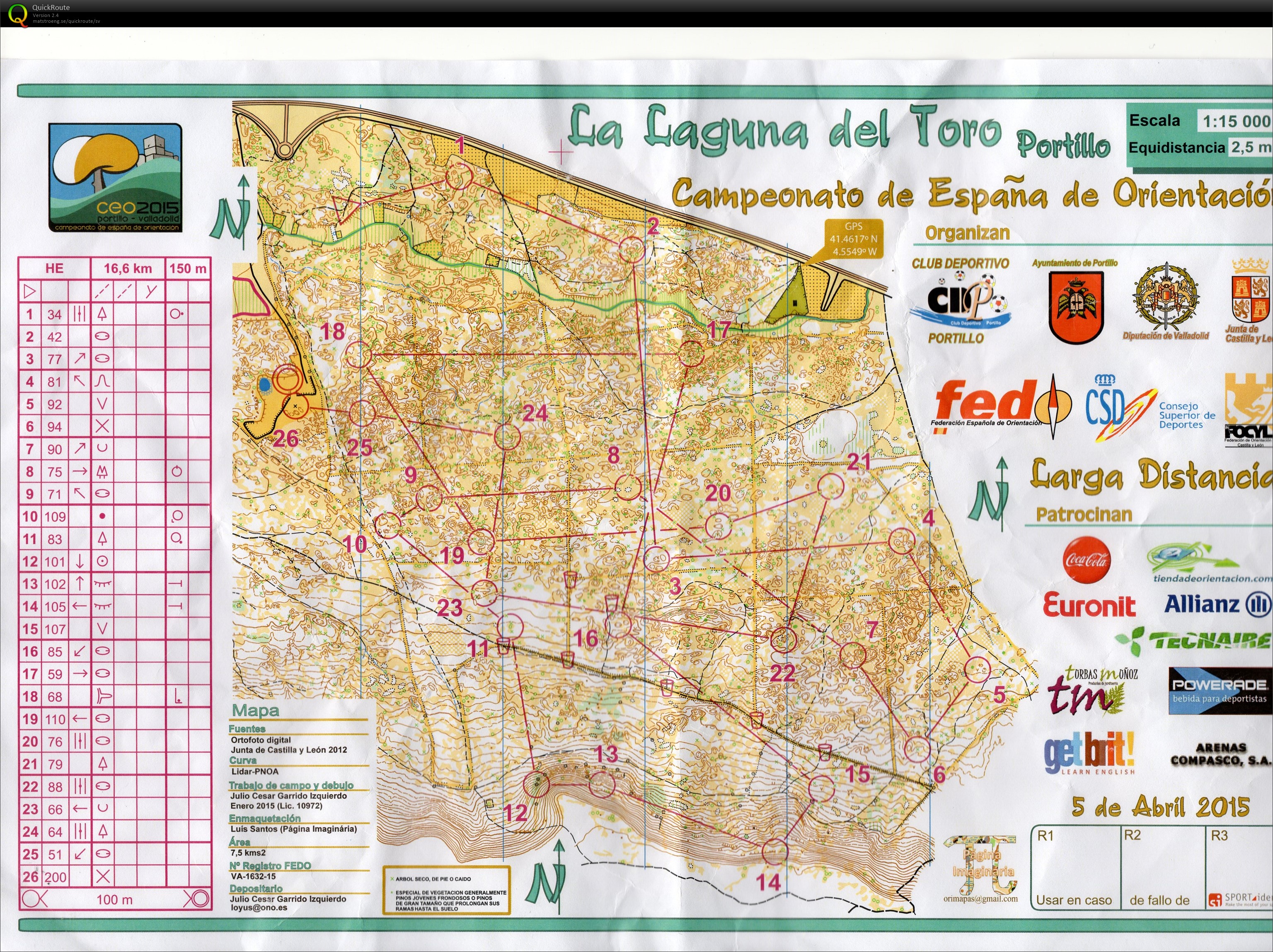 Campeonato de España de orientación (CEO)- Long (05.04.2015)
