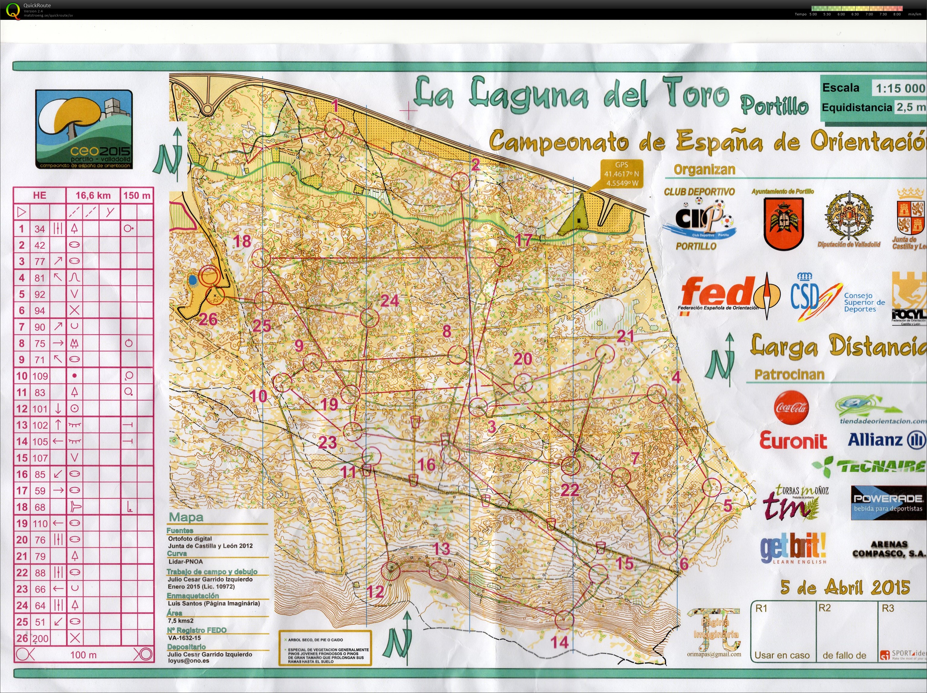 Campeonato de España de orientación (CEO)- Long (05-04-2015)