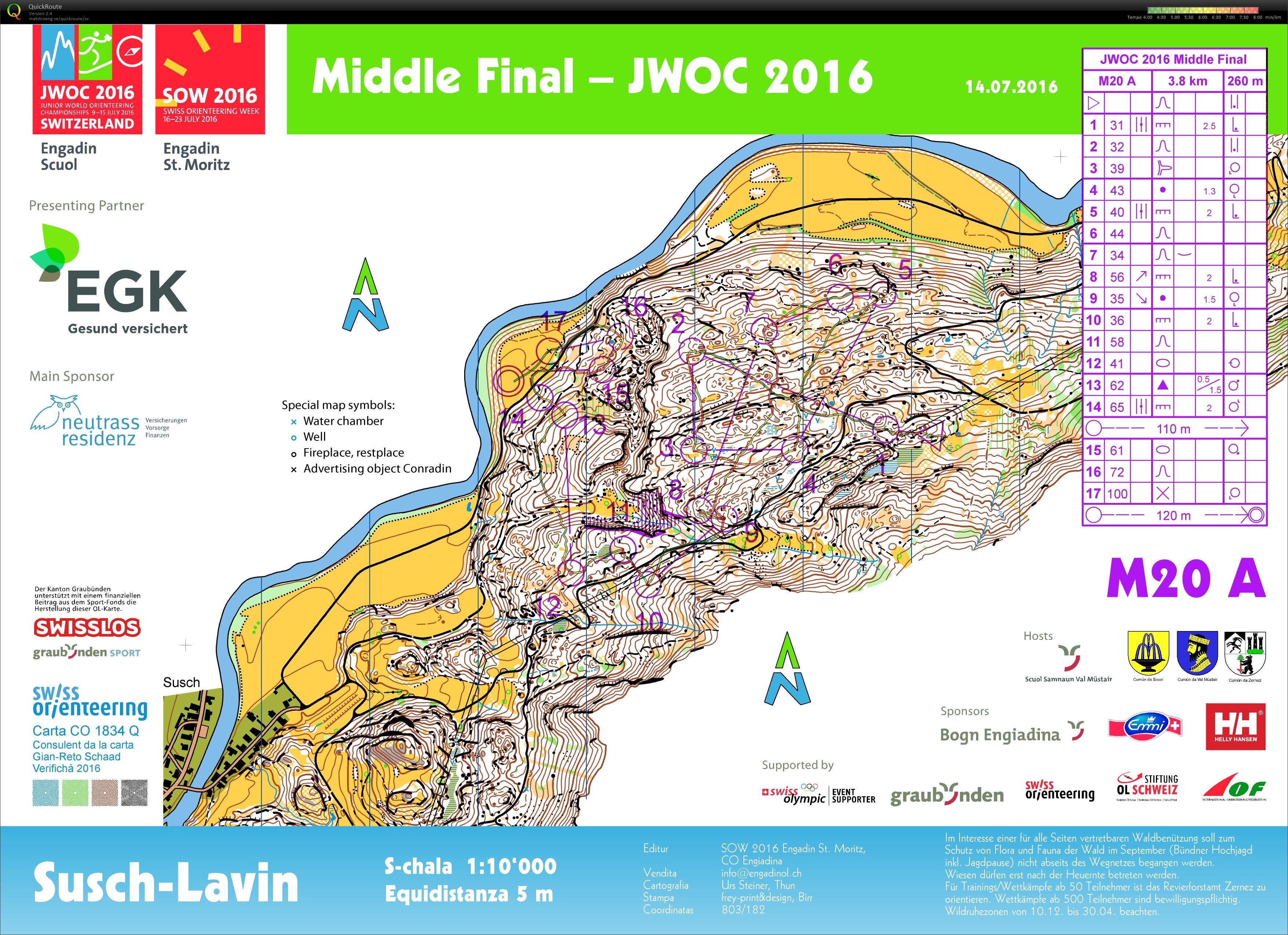 JWOC Middle A final (14.07.2016)