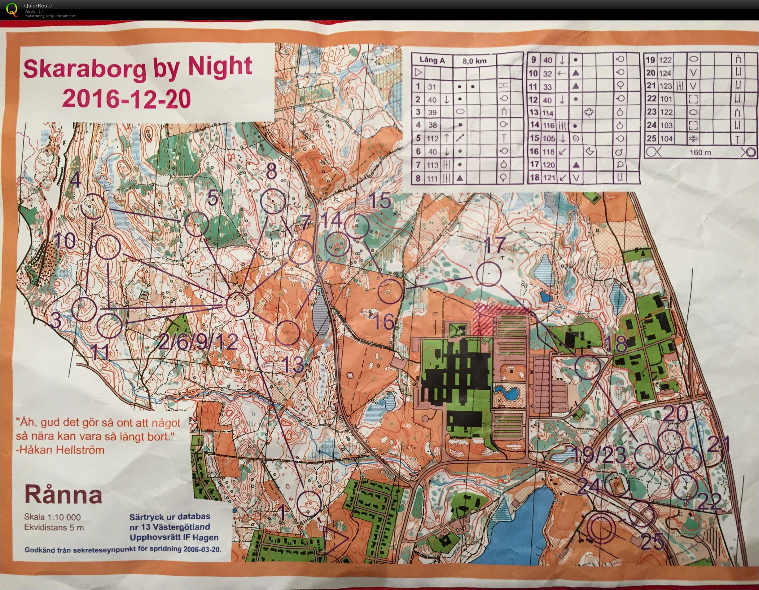 Efterlöpning: Skaraborg by Night (22-12-2016)