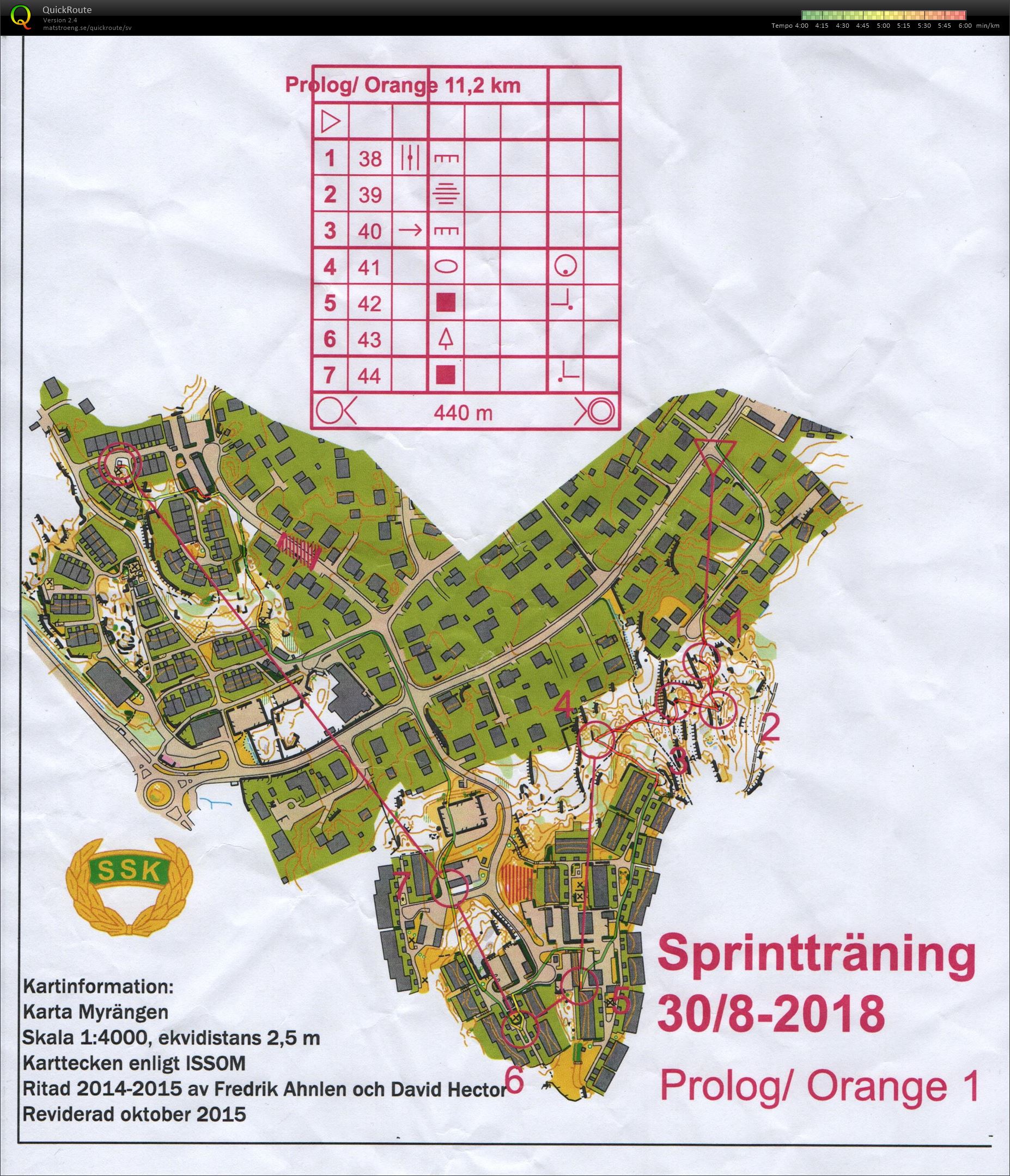 Sprint Myrängen - prolog (2018-08-30)