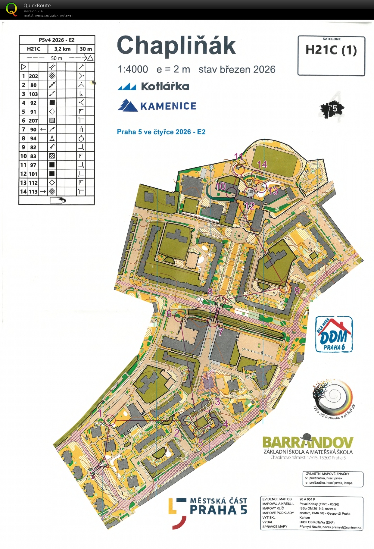 Praha 5 ve čtyřce - odpoledne (H21C 1/2) (2026-03-22)