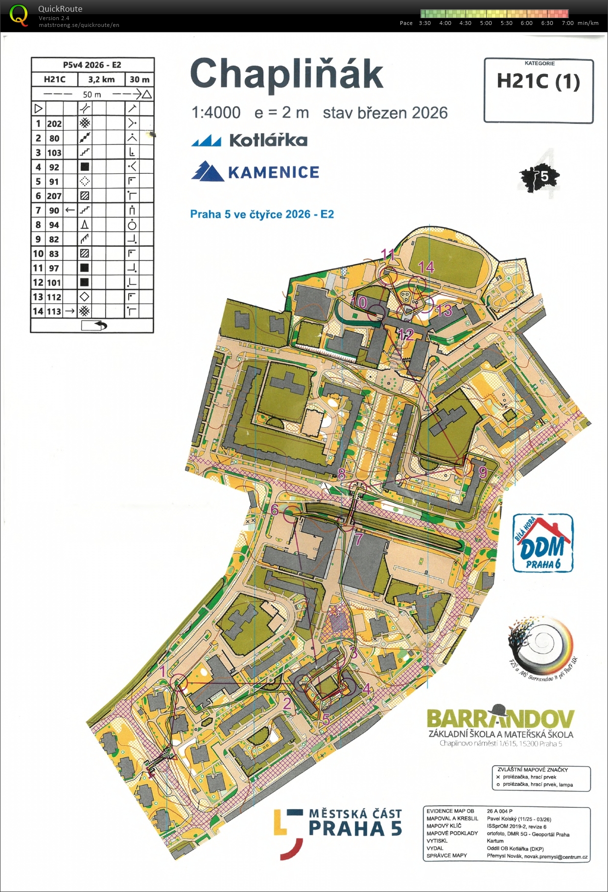 Praha 5 ve čtyřce - odpoledne (H21C 1/2) (2026-03-22)