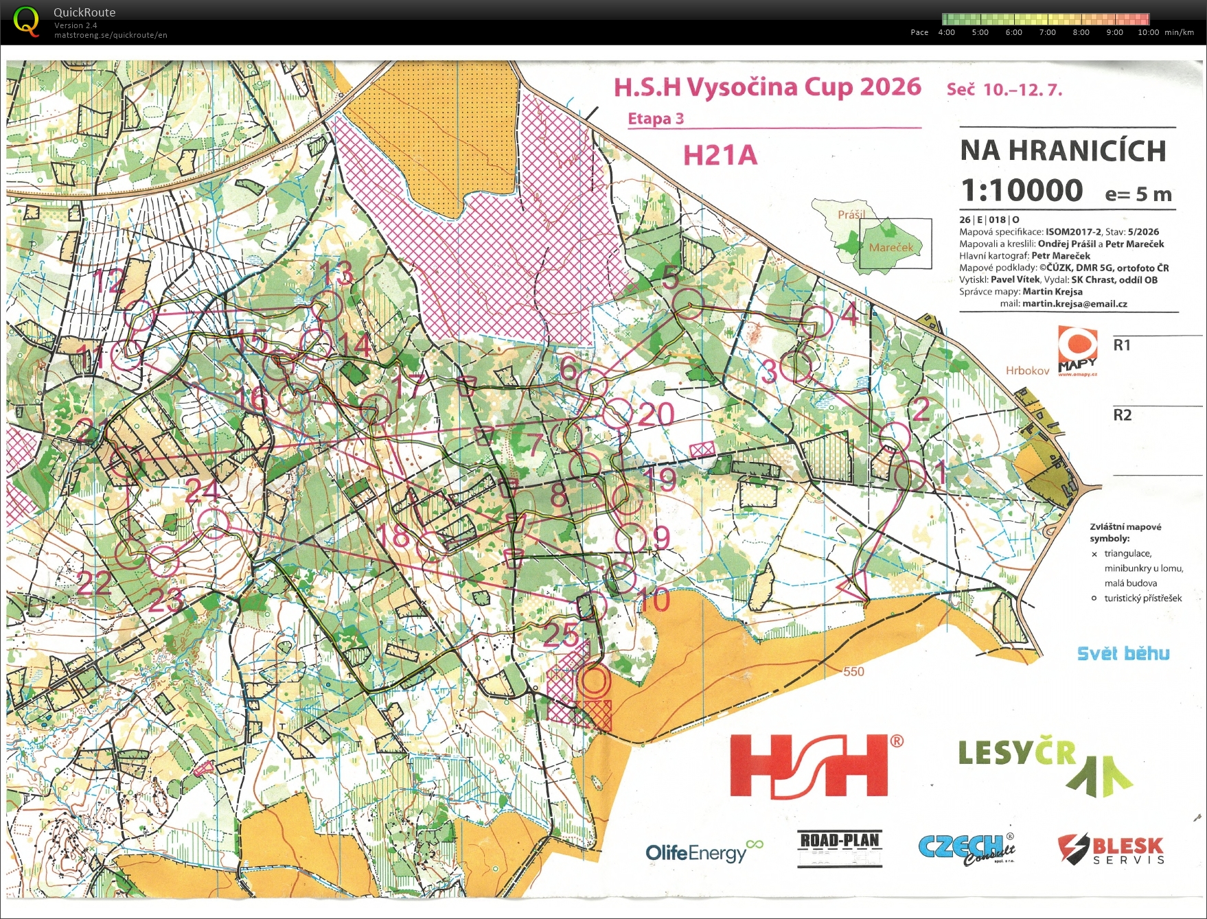 HSH Vysočina Cup Seč - chasing start E3 (H21A) (2026-07-12)