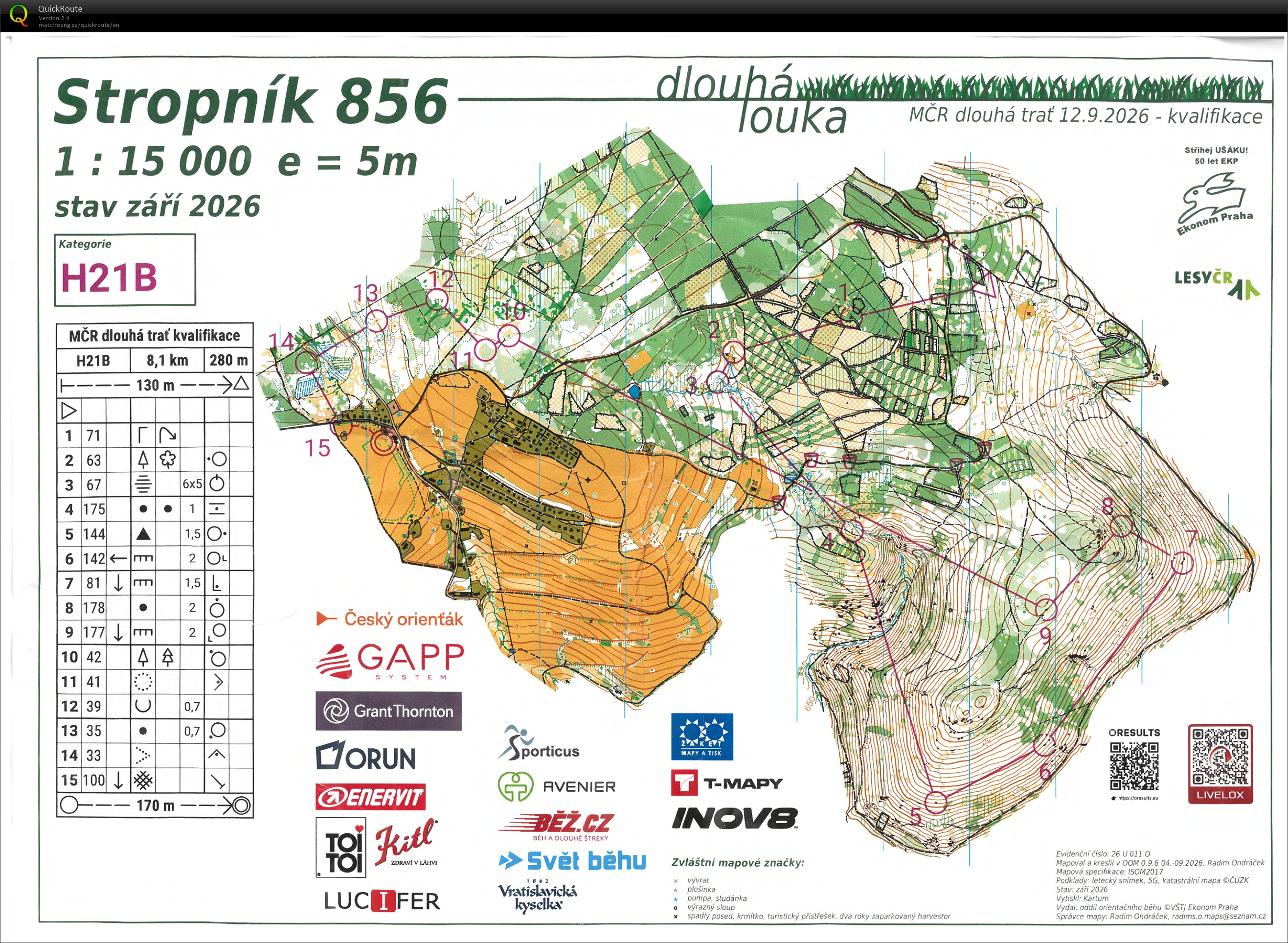 MČR long Dlouhá Louka - kvalifikace (H21B) (2026-09-12)